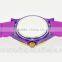 2015 new colorful strap alloy case plating silicone watch