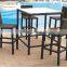 high quality rattan bar chair & table /outdoor rattan bar set