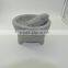 3 legged mortar and pestle set, mexican style stone mortar, mexician molcajete, granite mortar and pestle set, molcajete
