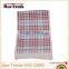 Fashion burgundy and light blue colors checked pattern TR cotton scarf