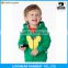Healthy material high quality kids cotton fleece pullover zipper hoodie with custom print