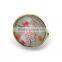 Metal round shaped solid perfume container /lip gloss ring, with changeable epoxysticker,OEM designs accepted.<DACA9019>