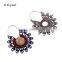 New Designs Ladies/Women's Vintage Jewellery Earrings Bohemian Style Cotton Sunflower Gold/Silver Plating Drop Earrings