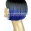Christmas Party Used Wig Ombre Color New Style 100 Percent Futura High Tempreture Synthetic Hair Wig
