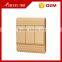 China famous brand BIHU golden color PC material electrical 3 gang 1 way switch