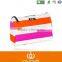 china factory design stripe female washing bag/toiletry bag with rainbow for summer