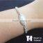 Fashion 925 Spiral Pearl Sterling Silver Bracelet Jewelry Gifts
