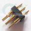 male gender two row 6pin connector pogo pin connector for PCB application