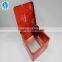 Metal box for gift packaging with hinge