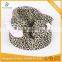 Brown Leopard Minky With Light Pink Ruffled Bumbo Seat Cover