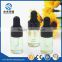 Hot selling 3ml clear amber cylinder glass essential oil bottle