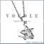 Star pendant with big zircon stainless steel chain neckalce 2016