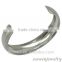 brush finish cuff 316l stainless steel metal bangles design                        
                                                                                Supplier's Choice