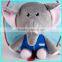 Lovely Elephant Funny Cartoon School Backpack, kids zoo plush animal bag hanging toy