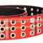 High Quality Red Fabirc Eyelet Belts For Lady SWF-15063004