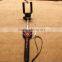 2014 popular cute cable wired smartphone self-pole monopod foldable selfie stick