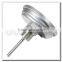 High quality all stainless steel industrial 3" bi-metal back mount thermometer 0-250