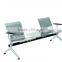 High grade metallic office reception waiting chair with tea table office furniture