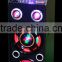 Double 10 inch karaoke bluetooth lighting amplifier speaker with EQ