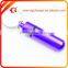 Customized Promotional Useful Purple Mini Round Bottom Box Keychain with Carabiner