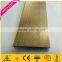 flexible high quality extruded allunimum skirting board Red walnut Wood Grain painting aluminum skirting board