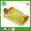 Alibaba website reusable disposable translucent flexible frozen plastic stand up spout juice bags