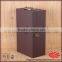Custom logo embossing wine packaging high quality leather box