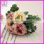 wedding bridal tea rose mixed ranunculus artificial flower bouquet