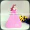 lastest new design pink princess 3D pop up honeycomb birthday card