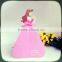 lastest new design pink princess 3D pop up honeycomb birthday card