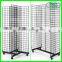 Metal Gridwall Legs and Bases of Gridwall Floor Fixtures