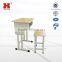 Customized school used student desk and chair with low price