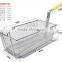 Stainless Steel Mini Wire Mesh Fry Basket and Deep Fat Fryer Fry Basket and stainless steel frying basket with handle