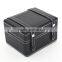 high quality PU leather gift box all black luxury box for watch