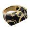 Custom gold finger ring in dubai without stone