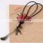 mini spoon pendant leather Couple necklace