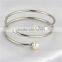 10.5-11mm AAA near round sterling silver fashion pearl bracelet for women