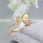 Korean simple double natural pearl rings for women