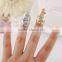 Fashion women gold finger nail ring