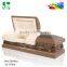 velvet lining 18/20 ga steel metal casket used for funeral