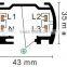 Aluminum Widely Used Track Rail for Track Light