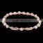 Fashion jewelry women's rose gold plated AAA+ cubic zirconia clear crystal bracelet for birthday gift