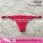 Polyester & spandex fitness women panties intimate lady Anti-Bacterial underwear charming sexy lady open Thong