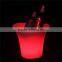 PE plastic 16 Color Changing Rechargeable Bar Led Ice Bucket For beer