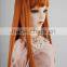 New arrival synthetic orange straight 1/3 BJD doll wig
