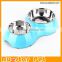 High Quality Double Dog Bowl S/L, Stainless Steel Pet Feeder