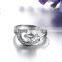 2MM Stainless steel round zircon ring fashion women ring wedding jewelry 6260480
