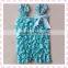 Baby Clothes Christmas Snowflakes Romper Petti Lace Romper XMAS Outfit Posh Petti Lace And Satin Rompers With Shoulder Straps