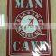 reflective metal tin sign