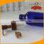 200ml Cobalt Blue Boston Round Pleastic Bottle with Brown Lotion Pump